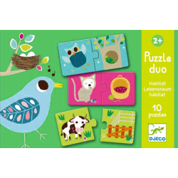 Puzzle dúo Habitat Djeco