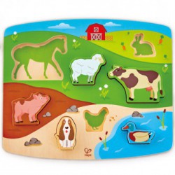 Puzzle encajable animales granja