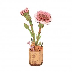 Clavel Rosa Maqueta flores