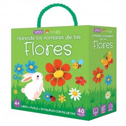 Las flores puzzle, libro y...