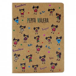 Libreta A5 Kraft Pepitas...