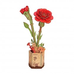 Clavel Rojo Maqueta flores
