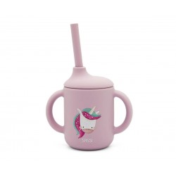 Taza de Silicona con Pajita...