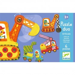 Puzzle Duo Vehiculos Djeco