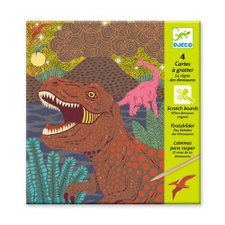 Láminas raspar dinosaurios