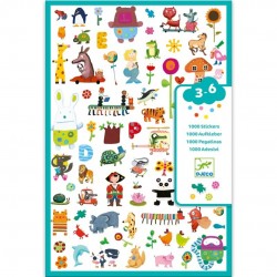 1000 stickers for little...