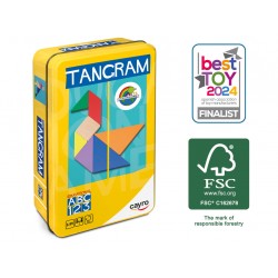 Tangram de madera en caja...