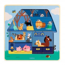Puzzle 3 niveles Chez Moo...