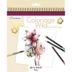 Cuaderno Colorear Wild2 Avenue Mandarine Beige.