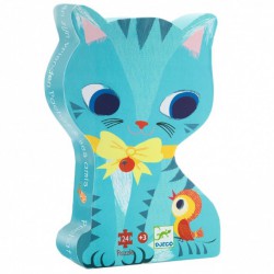 Puzzle Silueta Gato 24 pcs