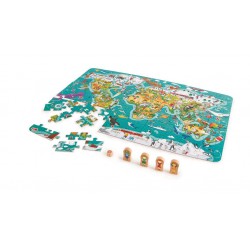 Puzzle y juego de mapamundi...