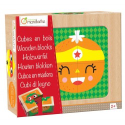 Cubos de madera, Superhéroes, Frutas y Verduras