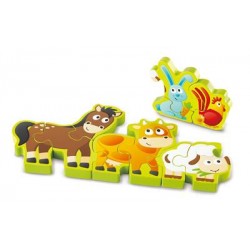 Puzzle Animales de Granja y...